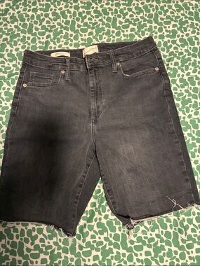 Universal Thread Men's Black Cut-Off Denim Shorts